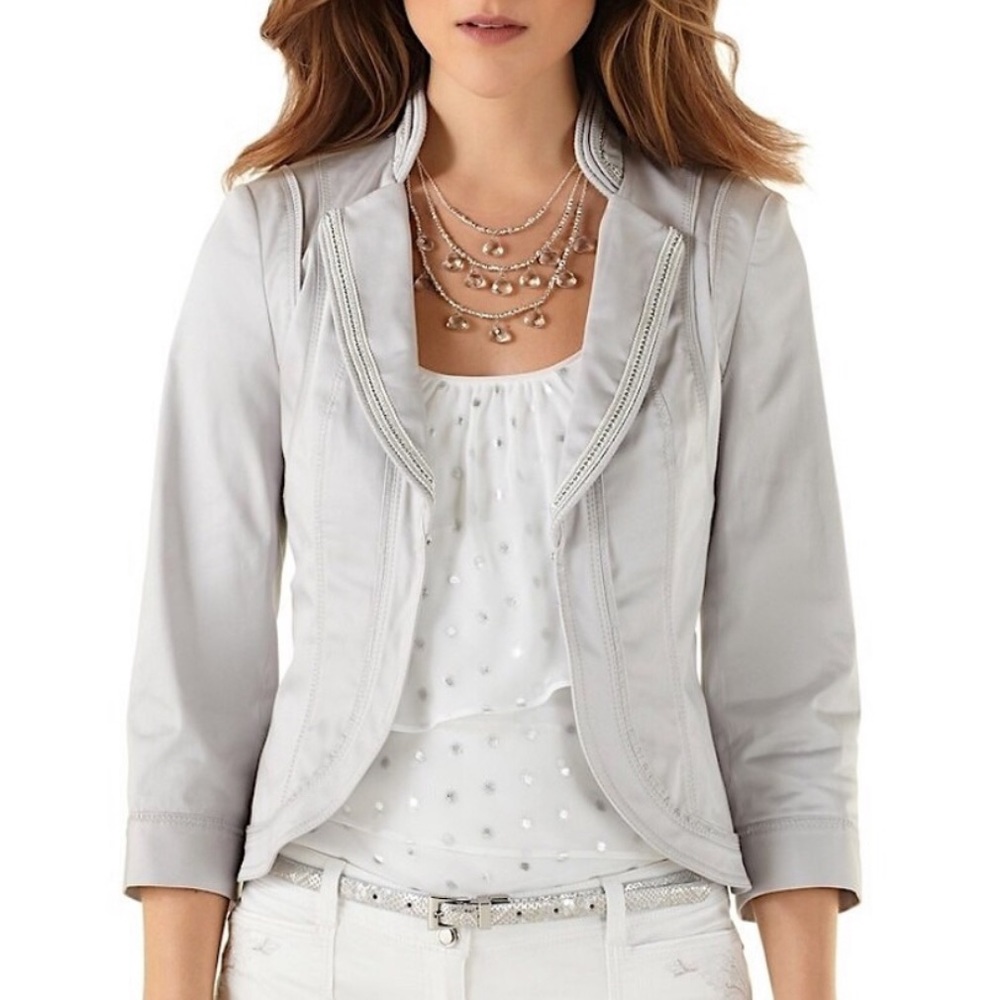 White House Black Market Light Gray Blazer